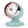 Kikkerland Vintage Streamline Timer  Retro Decor for Home & Kitchen  Windup Timekeeper in Blue view 1