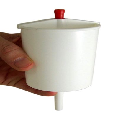 White Plastic Push Button Communion Cup Filler Church Supplies, Fills Up to 25 Cups