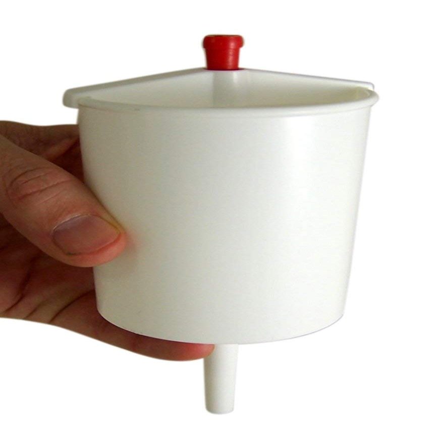 White Plastic Push Button Communion Cup Filler Church Supplies, Fills Up to 25 Cups
