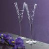 Lenox Adorn Crystal 2-Piece Toasting Flute Set, 2 Count, Clear, 7oz view 2