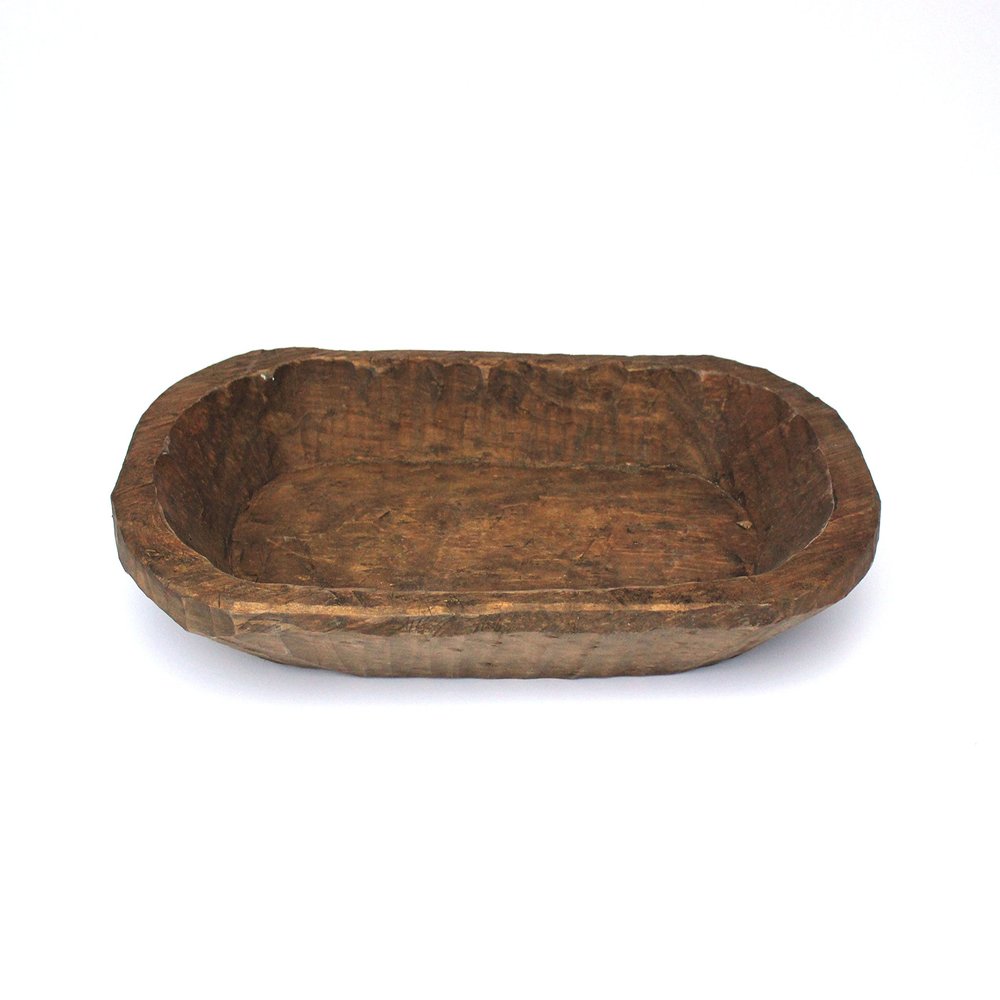 Southern With Grace Thick Wooden Bread Bowl