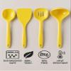 Reston Lloyd 100% Melamine Kitchen Utensil Set, Non Scratching Ladle, Spoon, Slotted Spoon & Spatula, Easy To Hold, Set of 4, Magenta view 2