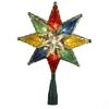 Kurt Adler 10-Light 8-Point Star Christmas Treetop, 8-Inch, Multi-Colored view 1