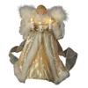 Kurt Adler UL 10-Light Angel Treetop Figurine, 10-Inch, Ivory and Gold view 1