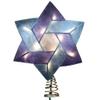 Kurt Adler 10-Light Star of David Capiz Colored Christmas Treetop, 8.5-Inch view 1