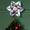 Kurt Adler 10-Light Star of David Capiz Colored Christmas Treetop, 8.5-Inch view 2