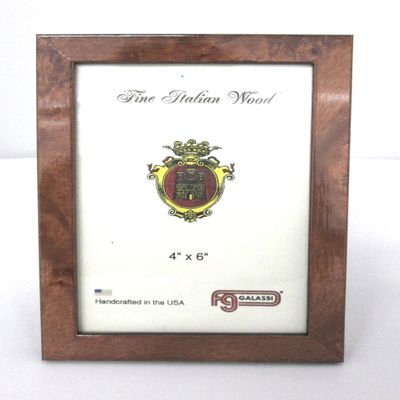 Galassi Chestnut Burl Wood Frame 8 x 10