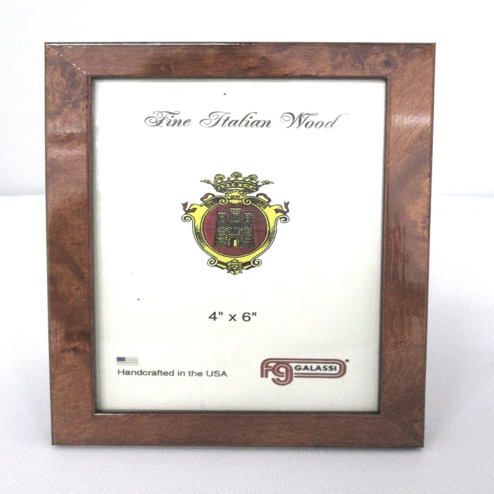 Galassi Chestnut Burl Wood Frame 8 x 10