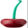 Cherry Toilet Brush - Qualy view 1