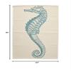 Thomas Paul Cotton Seahorse Bath Mat, 24 by 36-Inch, Aqua view 3