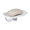 MODONA Porcelain Soap Dish - White Porcelain & Polished Chrome - Arora Series - 5 Year Warrantee view 2
