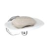 MODONA Porcelain Soap Dish - White Porcelain & Polished Chrome - Flora Series - 5 Year Warrantee view 2