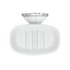 MODONA Porcelain Soap Dish - White Porcelain & Polished Chrome - Flora Series - 5 Year Warrantee view 4
