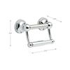 Delta Traditional (1-Pack) Toilet Paper Holder w/Assist Bar ADA Compliant Polished Chrome Bathroom Safety Handle | Wall Mount 300 lb Capacity Balance Bar, Handicap Grip DF704PC view 4