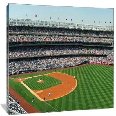 ArtsyCanvas Yankee Stadium, Bronx, NY 20" x 13" Gallery Wrapped Canvas Wall Art