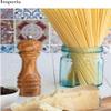 Bisetti 6.5 Inch Imperia Olive Wood Salt Mill With Adjustable Ceramic Grinder view 2