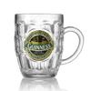 Guinness Green Collection Dimpled Tankard - Large Glass Beer Mug view 1