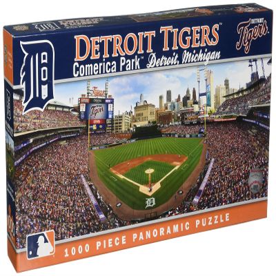 MasterPieces MLB Detroit Tigers Stadium Panoramic Jigsaw Puzzle, Comerica Park, 1000 Pieces