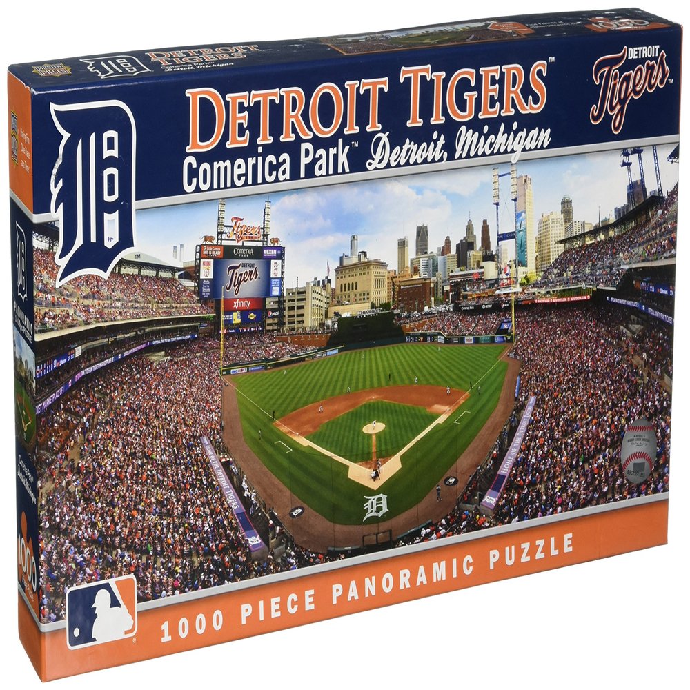 MasterPieces MLB Detroit Tigers Stadium Panoramic Jigsaw Puzzle, Comerica Park, 1000 Pieces