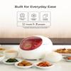 CUCKOO Micom Rice Cooker 3 Cup Uncooked / 6 Cup Cooked, Korean Fuzzy Logic Rice Cooker Small with Delay Timer & Keep Warm Setting, Versatile Food Steamer with Non-Stick Inner Pot, Red (CR-0351F) view 2