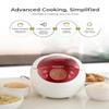 CUCKOO Micom Rice Cooker 3 Cup Uncooked / 6 Cup Cooked, Korean Fuzzy Logic Rice Cooker Small with Delay Timer & Keep Warm Setting, Versatile Food Steamer with Non-Stick Inner Pot, Red (CR-0351F) view 4