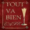 WallsThatSpeak 4 Vintage Martini Wine Cocktail French Art Deco Prints Retro Bar Posters, 11 x 14-Inch, Red/Black/Green/Gold view 2