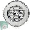 The Dreidel Company Classic Traditional Silver Plated Passover Seder Plate 12" Inch, Kaarah For Pesach view 1