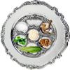 The Dreidel Company Classic Traditional Silver Plated Passover Seder Plate 12" Inch, Kaarah For Pesach view 4