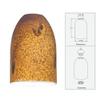Art Glass Dome Shade - Lipless with 1-5/8-Inch Fitter Opening view 2