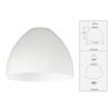 Design Classics Lighting Satin White Glass Shade for Light Fixture - 1-5/8-Inch Fitter Opening view 2