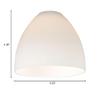 Design Classics Lighting Satin White Glass Shade for Light Fixture - 1-5/8-Inch Fitter Opening view 4