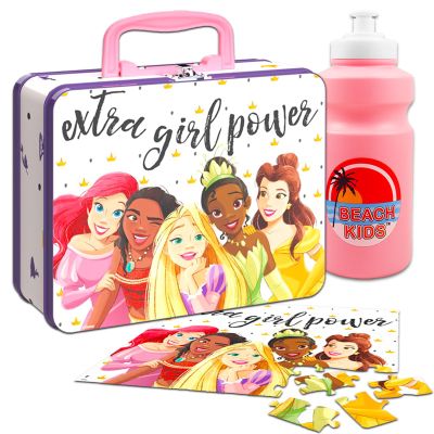 Disney Princess 48pc Puzzle Tin - Lunch Tin Box ( 7.75" x 6.50" x 3.25")