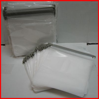 100 Pk CD DVD Plastic Index Hanger Sleeve for Aluminum DVD Storage Case Replacement and Refill
