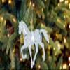 C&F Home Clear Crystal Acrylic Galloping Horse Small Christmas Tree Ornament 3.5" Xmas Festive Winter Holiday Hanging Artificial Real Tree Premium Luxury Elegant Equine Equestrian Decor Decoration view 3