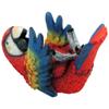 Tropical Parrot Wine Bottle Holder As a Display Stand Statue for Whimsical Beach Bar or Nautical Dining Room Tabletop Wine Rack Decor or Decorative Macaw and Bird Sculptures view 2
