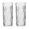 SET of 2 Russian Cut Crystal Drinking Glasses 250 ml / 8.5 oz. for Hot or Cold Liquids Fits Glass Holder "Podstakannik" view 1