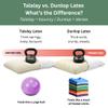 OrganicTextiles 100% Talalay Latex Pillow with Organic Cotton Cover (Standard Size, Firm), GOTS Certified, Bed Pillow for Sleeping, Neck Pain Relief Help, Head Support, for Side Back Stomach Sleeper view 3