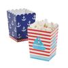 Fun Express - Mini 1st Sailor Popcorn Boxes (24pc) - Nautical Style - Birthday Party Popcorn Box - Paper Boxes - 2.5" x 2.5" x 4" OTC view 1