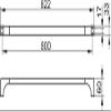 Keuco Edition 11 Bath Towel Rail 800 mm, Wall mounting, Chrome-Plated view 3