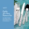 Towle Everyday Pueblo 20-Piece Stainless Steel Flatware Set, Service for 4 view 2
