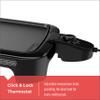 BLACK+DECKER GD2011B Family Sized Electric Griddle, 20 x 11-Inch, Black view 2