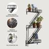 Design Ideas 3 Tier Novelty Fire Escape Steel Shelf for Storage in Bathroom, Kitchen, and Bedroom view 4