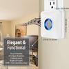 Fosmon WaveLink Wireless Door Chime with 500 Feet Range, 58 Tunes, 5 Volume Levels & LED Indicators for Home/Business/Office (1 Receiver + 1 Sensor) view 3