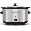 Elite Gourmet Stainless Steel Slow Cooker, Dishwasher-Safe with Tempered Glass Lid, Cool-Touch Handles, Removable Stoneware Pot, 8.5 Quart,MST-900V view 1