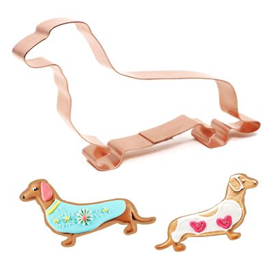 Dachshund Cookie Cutter 5.5 Inch Handcrafted in USA by The Fussy Pup
