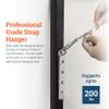 PHS Extra Large Heavy Duty D-Ring Picture Hangers - 2 Pack with Screws - D Hooks for Picture Hanging - 200 lb Capacity - 6.5" Steel Strap Hangers for Frames & Mirrors view 3