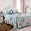 FADFAY Floral Twin XL Sheets 100% Combed Cotton Sheet Sets Pink Flowers Deep Pocket Fitted Sheets Girls Bedding Sets for All-Season (4Pcs, 1 Fitted Sheet, 1 Flat Sheet, 2 Pillowcases) view 1