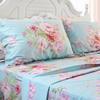 FADFAY Floral Twin XL Sheets 100% Combed Cotton Sheet Sets Pink Flowers Deep Pocket Fitted Sheets Girls Bedding Sets for All-Season (4Pcs, 1 Fitted Sheet, 1 Flat Sheet, 2 Pillowcases) view 3