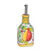 Hand Painted Italian Ceramic Frutta Mista Oil Bottle with Pourer - Handmade in Deruta view 1