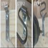 Blue Caspian B.C. Upholstery Zig Zag Spring Repair Clip Bracket Kit - 4 Pack view 3